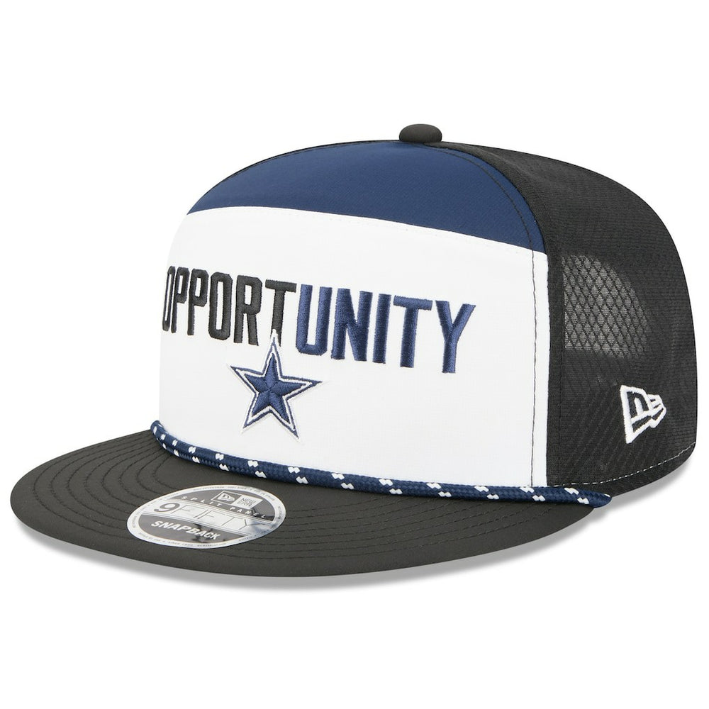 Dallas Cowboys New Era 2025 Inspire Change Split Panel 9FIFTY Snapback Hat - White/Black - NFL