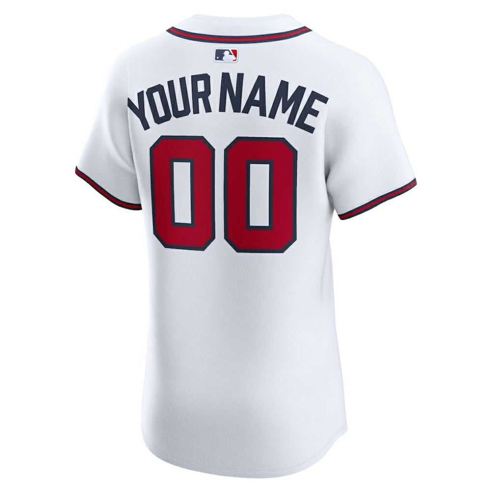 Atlanta Braves Nike Home Elite Custom Jersey for sale
