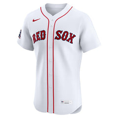 Boston Red Sox Nike Home Elite Sponsor Patch Custom Jersey for sale