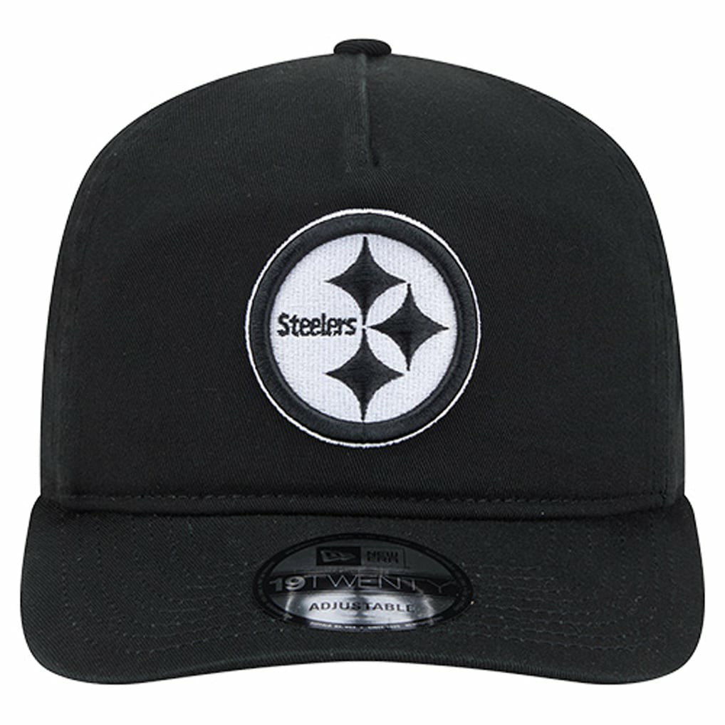 Pittsburgh Steelers New Era 19TWENTY Adjustable Hat - Black/White - NFL