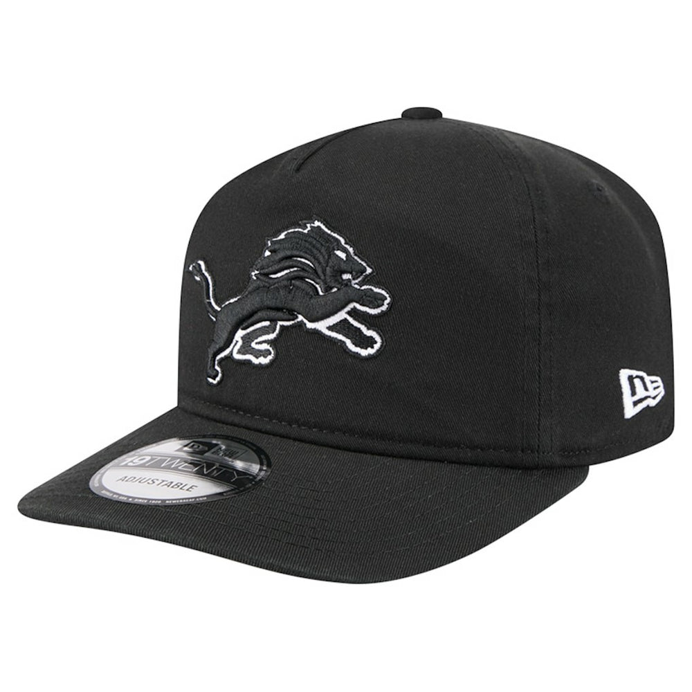 Detroit Lions New Era 19TWENTY Adjustable Hat - Black/White - NFL