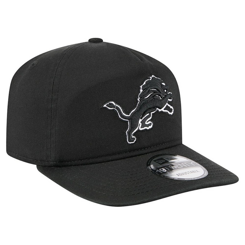 Detroit Lions New Era 19TWENTY Adjustable Hat - Black/White - NFL