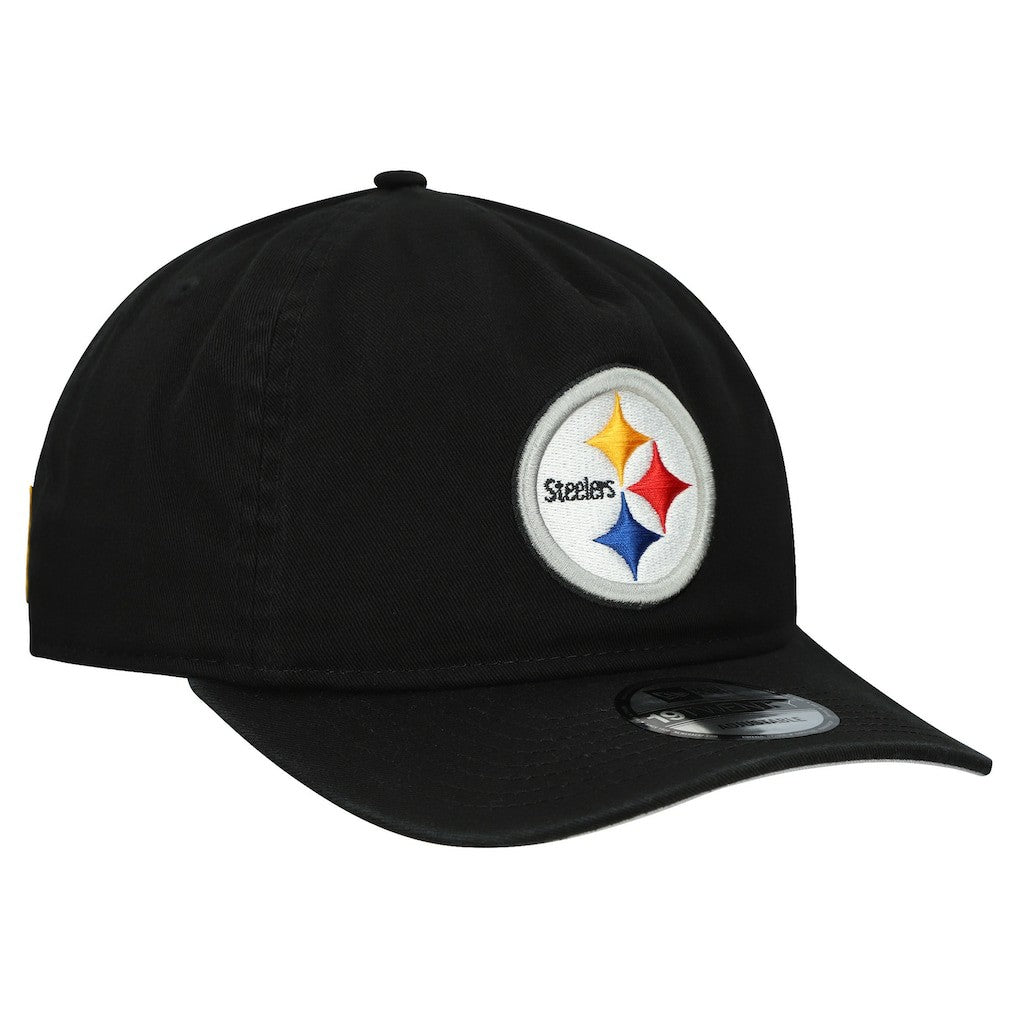 Pittsburgh Steelers New Era Team 19TWENTY Adjustable Hat - Black - NFL