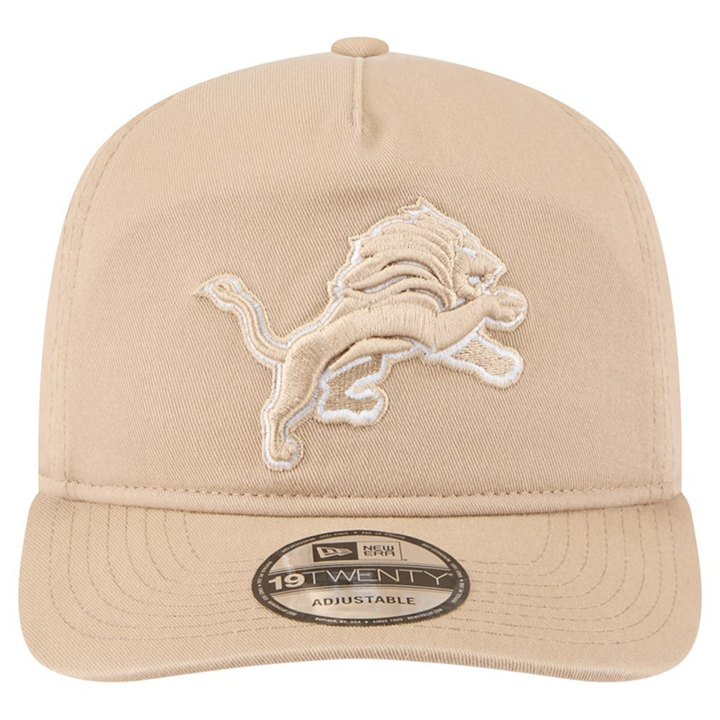 Detroit Lions New Era 19TWENTY Adjustable Hat - Tan - NFL
