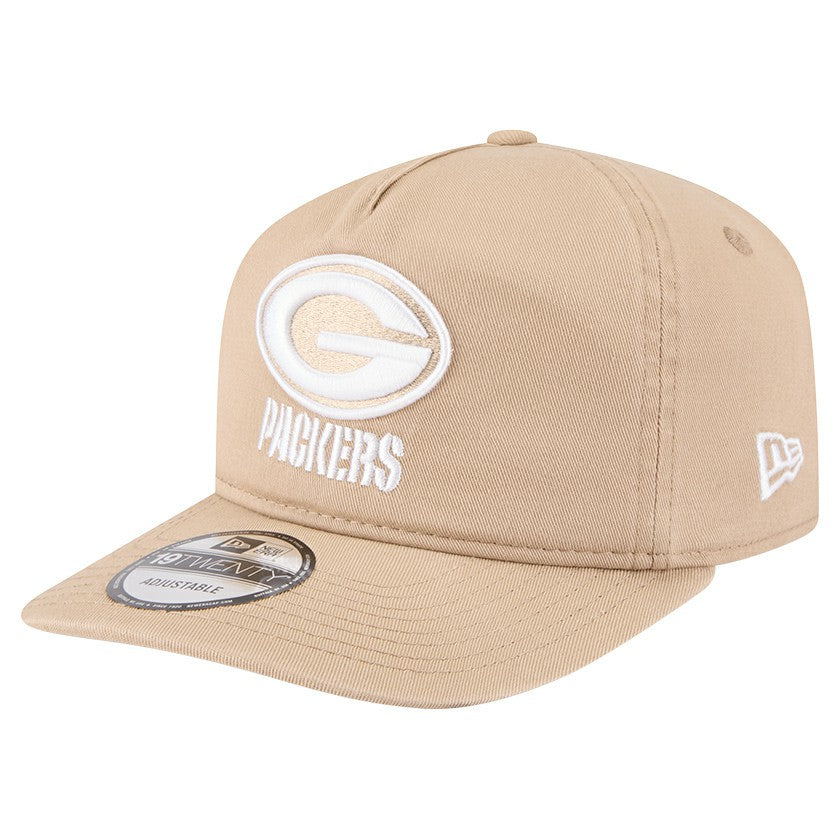 Green Bay Packers New Era 19TWENTY Adjustable Hat - Tan - NFL