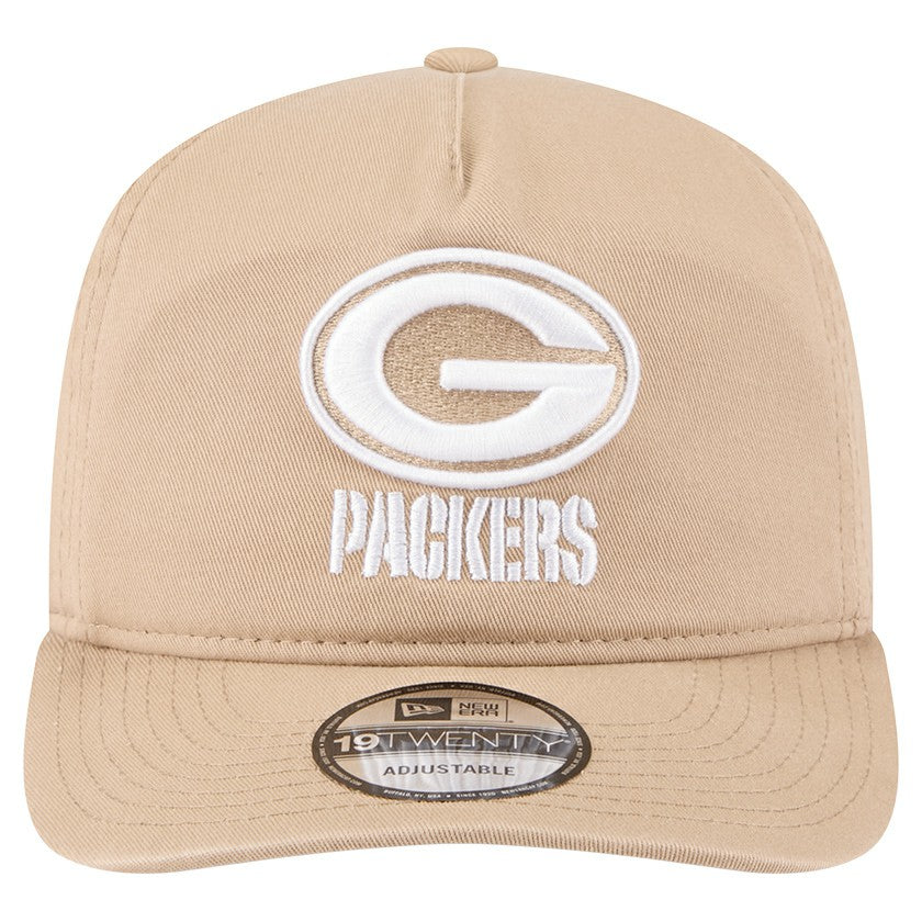Green Bay Packers New Era 19TWENTY Adjustable Hat - Tan - NFL