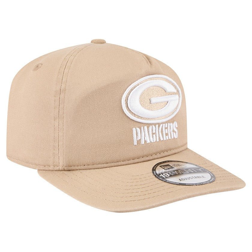 Green Bay Packers New Era 19TWENTY Adjustable Hat - Tan - NFL
