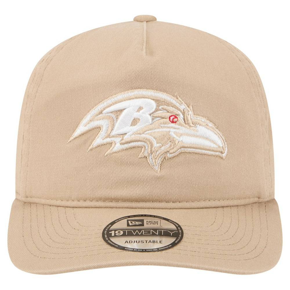 Baltimore Ravens New Era 19TWENTY Adjustable Hat - Tan - NFL