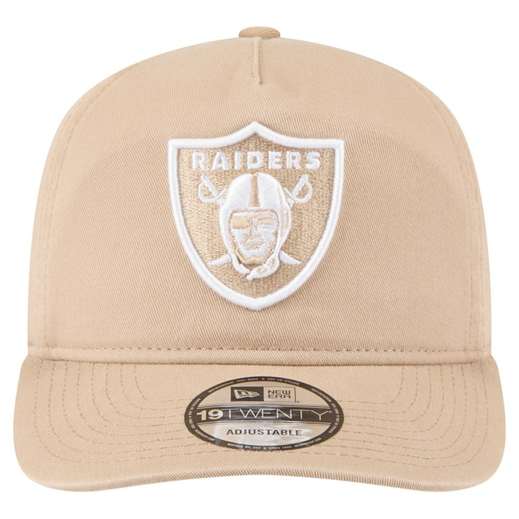 Las Vegas Raiders New Era 19TWENTY Adjustable Hat - Tan - NFL