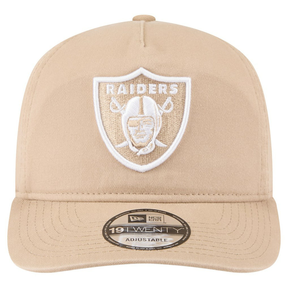 Las Vegas Raiders New Era 19TWENTY Adjustable Hat - Tan - NFL