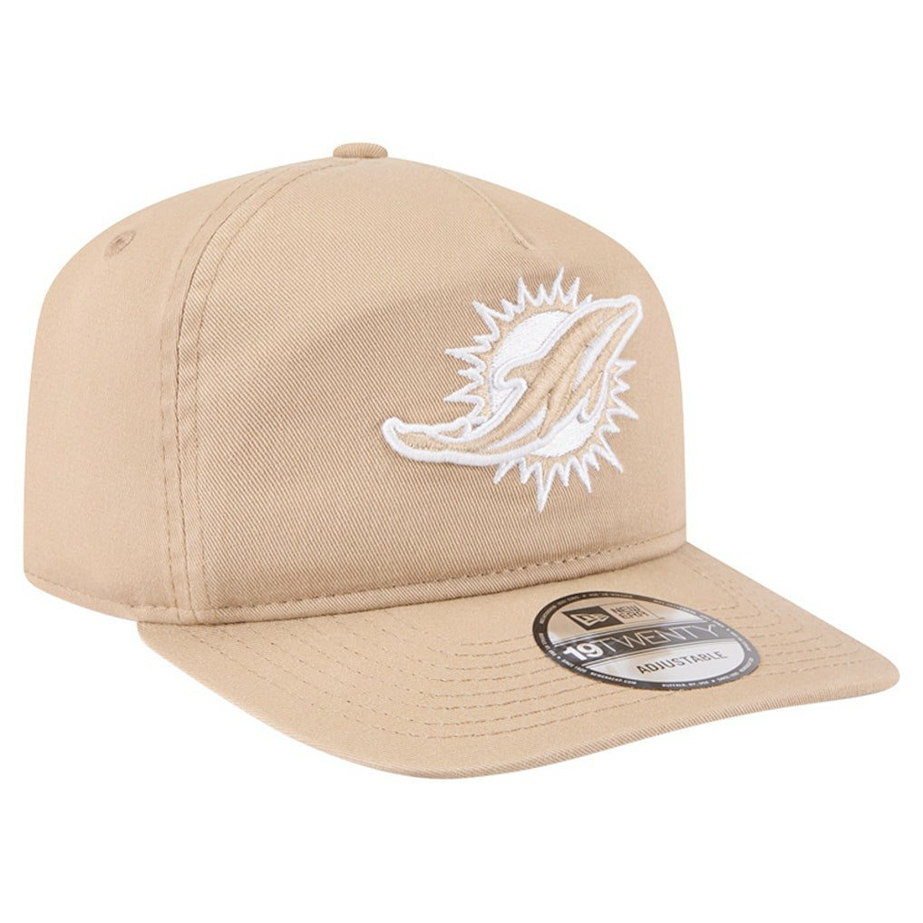 Miami Dolphins New Era 19TWENTY Adjustable Hat - Tan - NFL