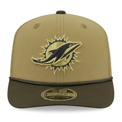 Miami Dolphins New Era 2025 Salute to Service 9SEVENTY Adjustable Hat - Green - NFL