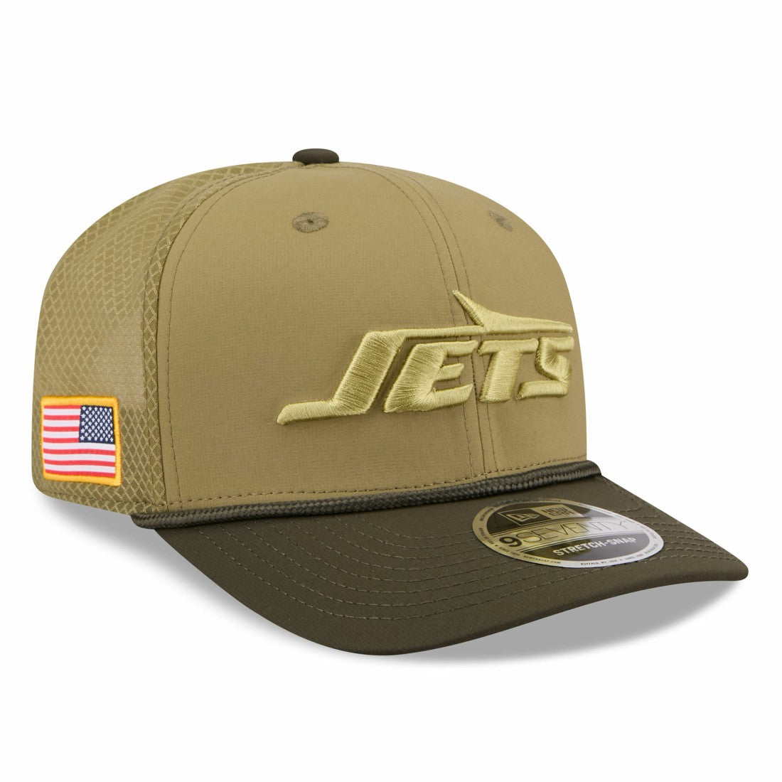 New York Jets New Era 2025 Salute to Service 9SEVENTY Adjustable Hat - Green - NFL
