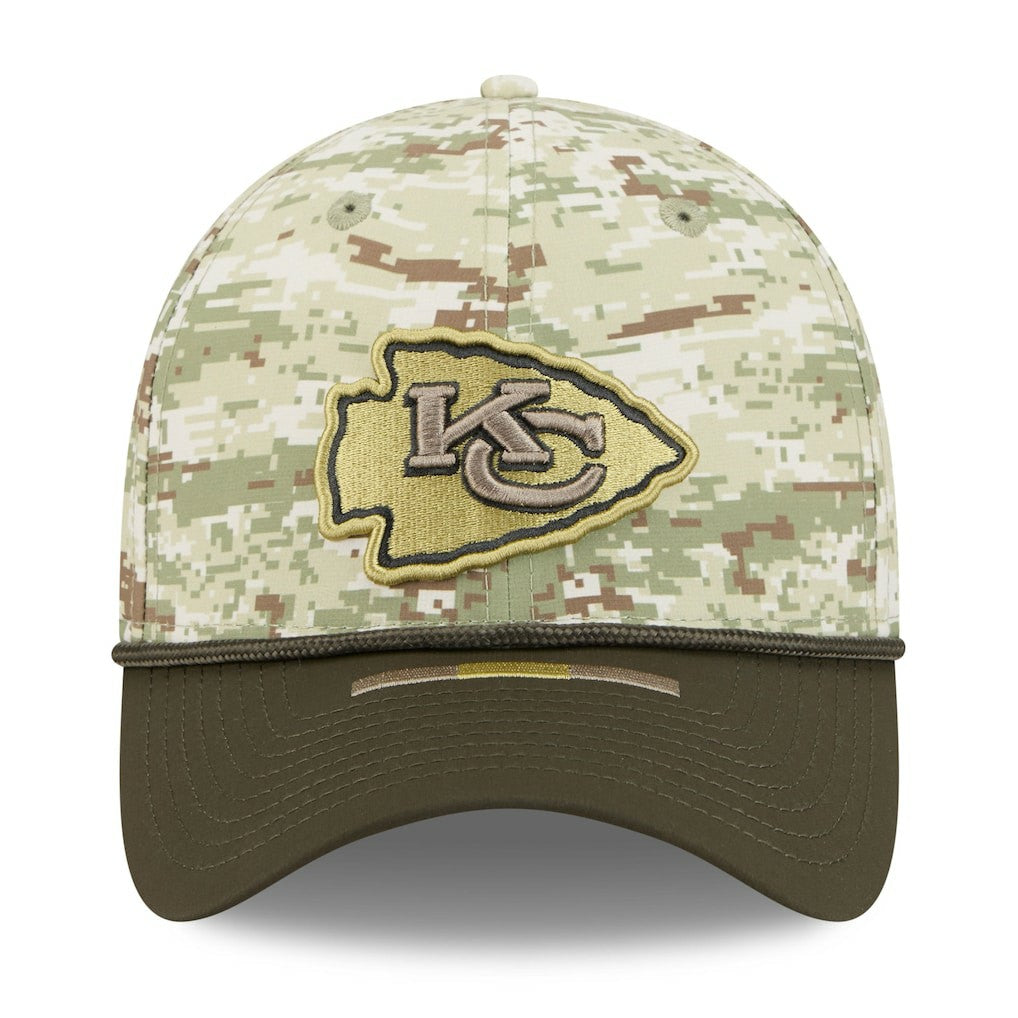 Kansas City Chiefs New Era 2025 Salute to Service 39THIRTY Flex Hat - Camo - NFL