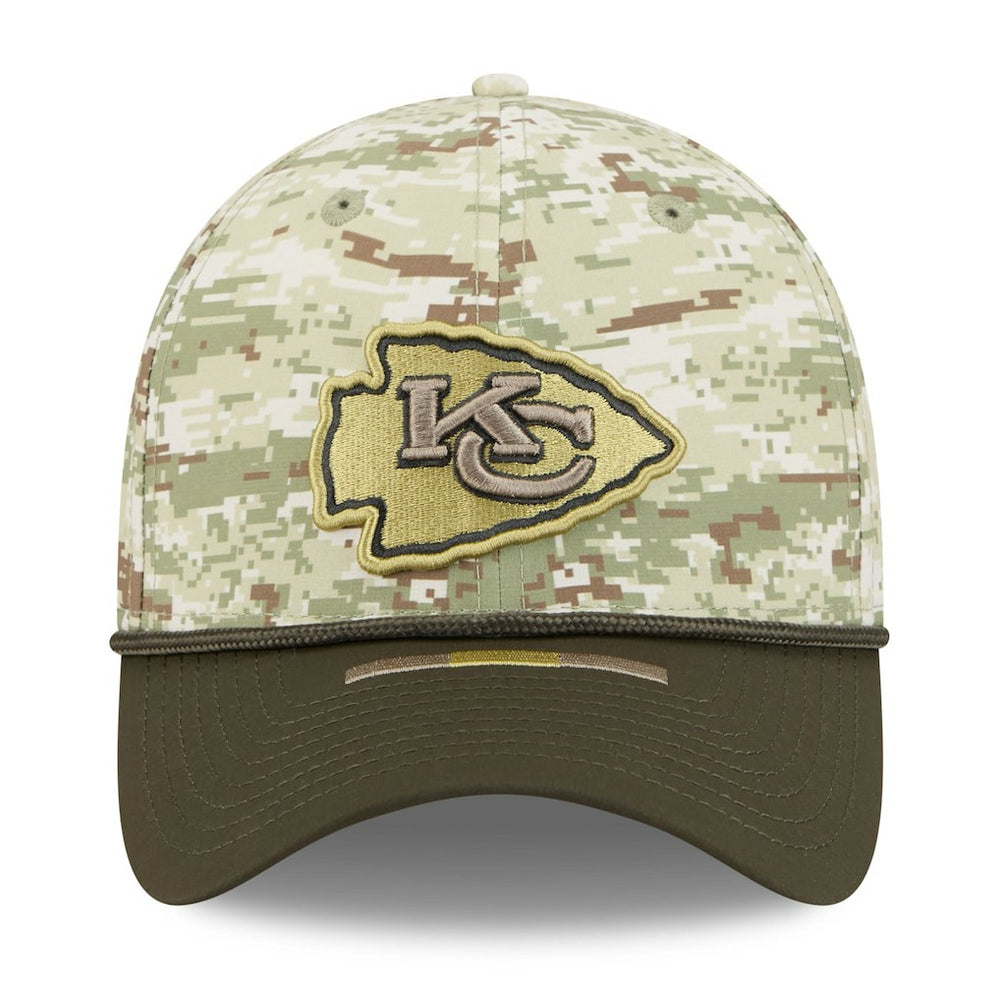 Kansas City Chiefs New Era 2025 Salute to Service 39THIRTY Flex Hat - Camo - NFL