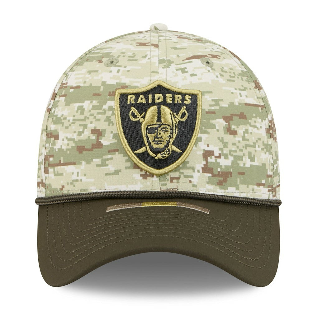 Las Vegas Raiders New Era 2025 Salute to Service 39THIRTY Flex Hat - Camo - NFL