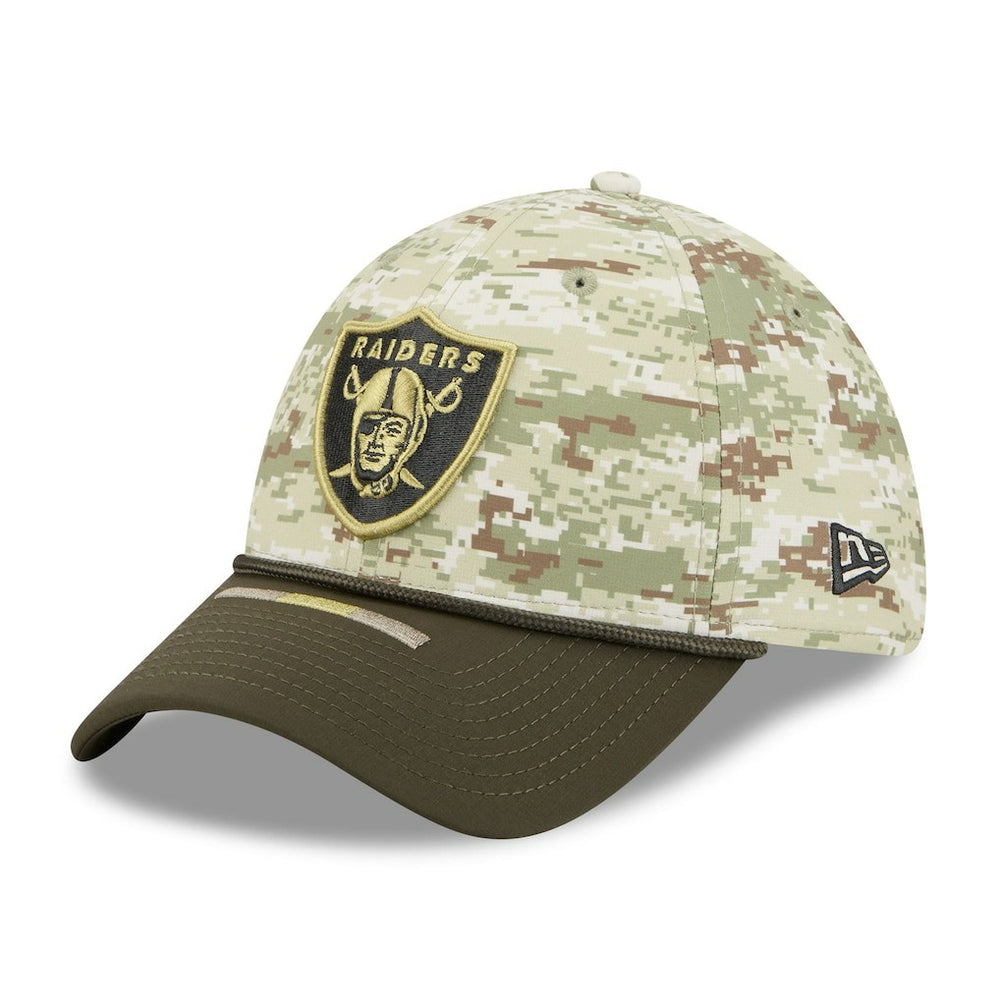 Las Vegas Raiders New Era 2025 Salute to Service 39THIRTY Flex Hat - Camo - NFL