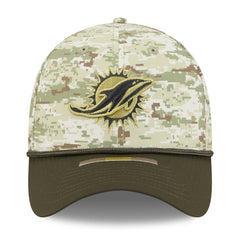 Miami Dolphins New Era 2025 Salute to Service 39THIRTY Flex Hat - Camo - NFL