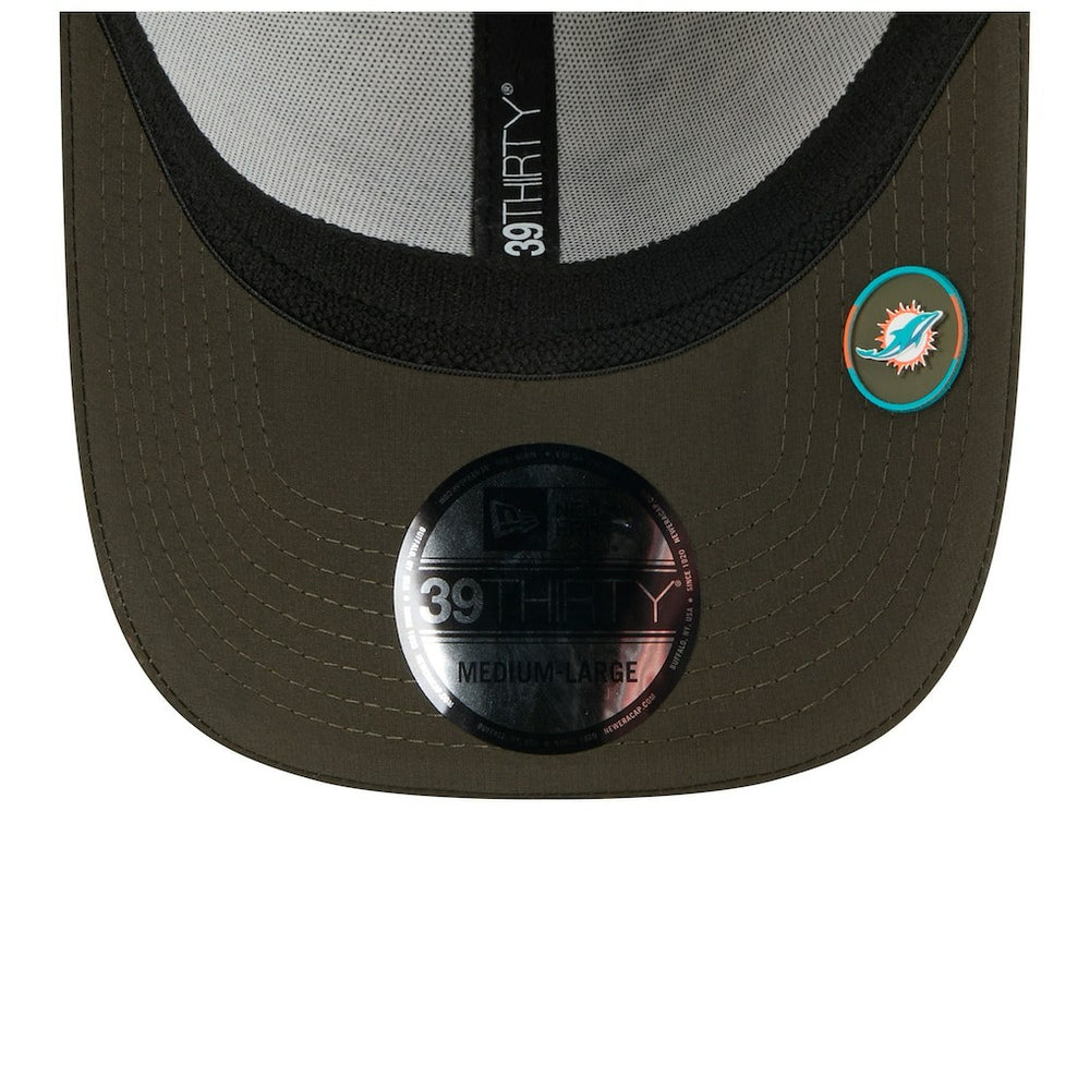 Miami Dolphins New Era 2025 Salute to Service 39THIRTY Flex Hat - Camo - NFL