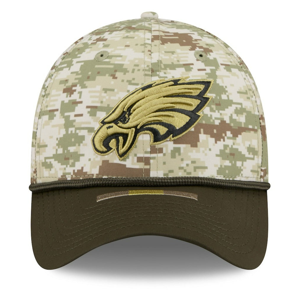 Philadelphia Eagles New Era 2025 Salute to Service 39THIRTY Flex Hat - Camo - NFL
