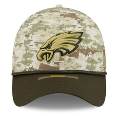 Philadelphia Eagles New Era 2025 Salute to Service 39THIRTY Flex Hat - Camo - NFL