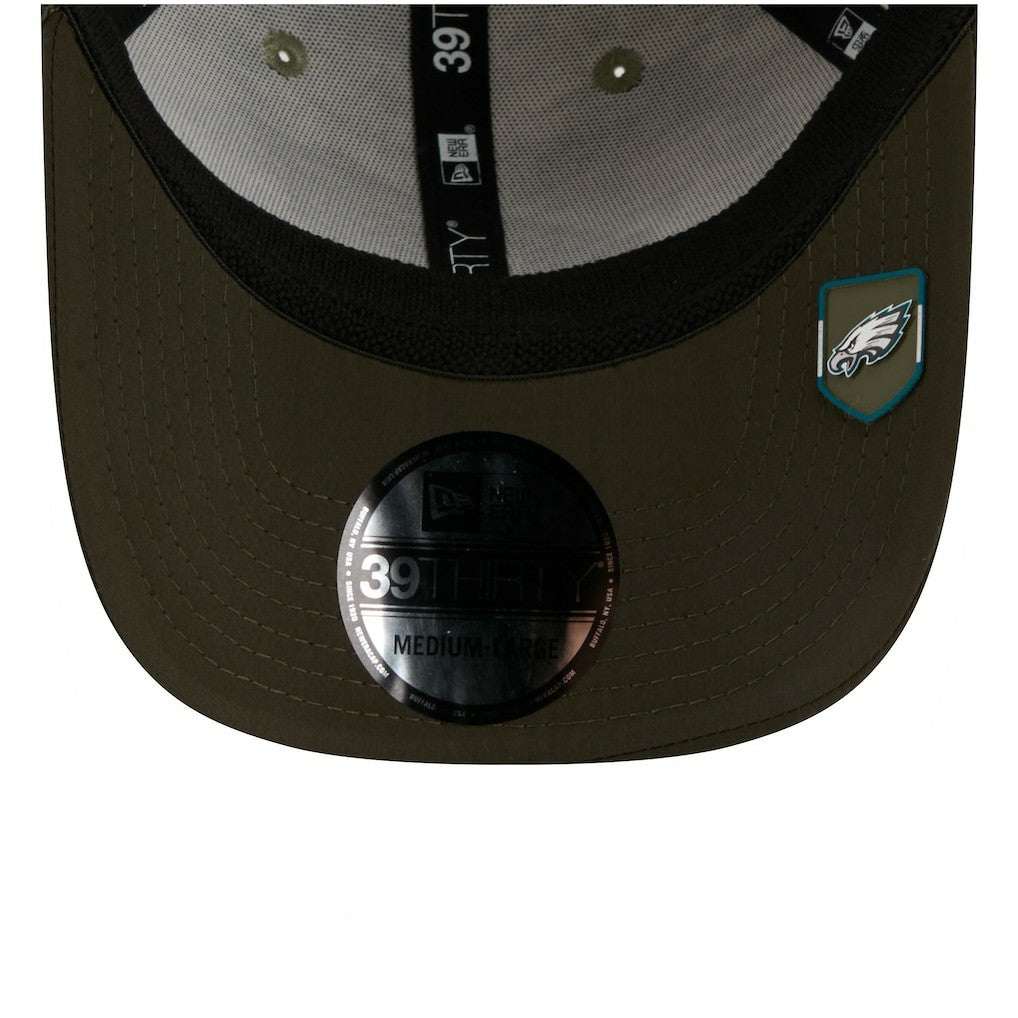 Philadelphia Eagles New Era 2025 Salute to Service 39THIRTY Flex Hat - Camo - NFL