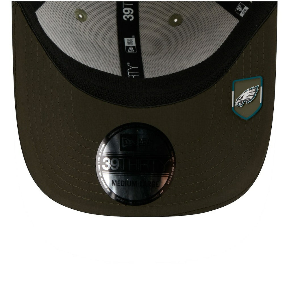 Philadelphia Eagles New Era 2025 Salute to Service 39THIRTY Flex Hat - Camo - NFL
