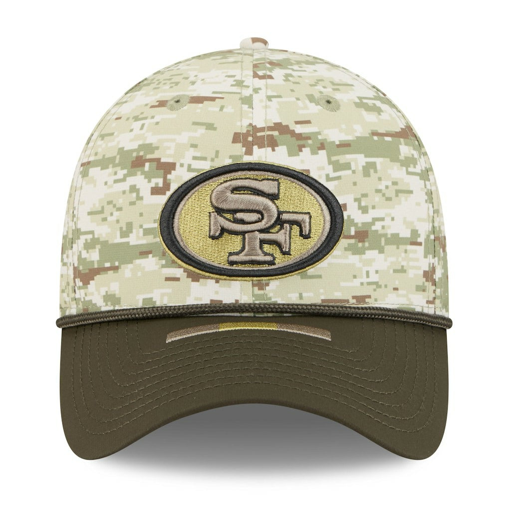 San Francisco 49ers New Era 2025 Salute to Service 39THIRTY Flex Hat - Camo - NFL