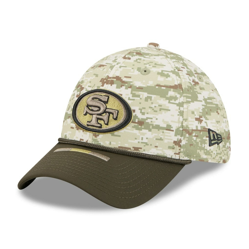 San Francisco 49ers New Era 2025 Salute to Service 39THIRTY Flex Hat - Camo - NFL