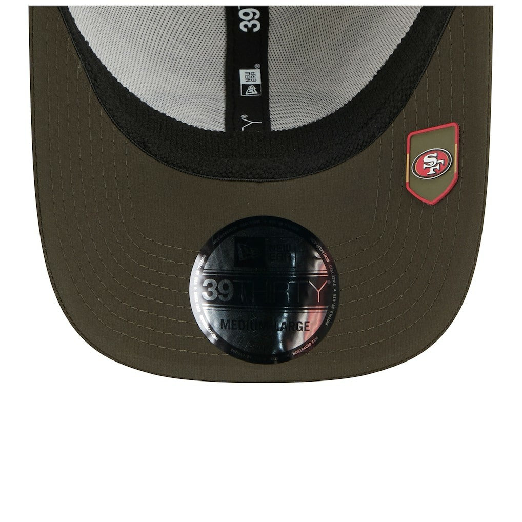San Francisco 49ers New Era 2025 Salute to Service 39THIRTY Flex Hat - Camo - NFL
