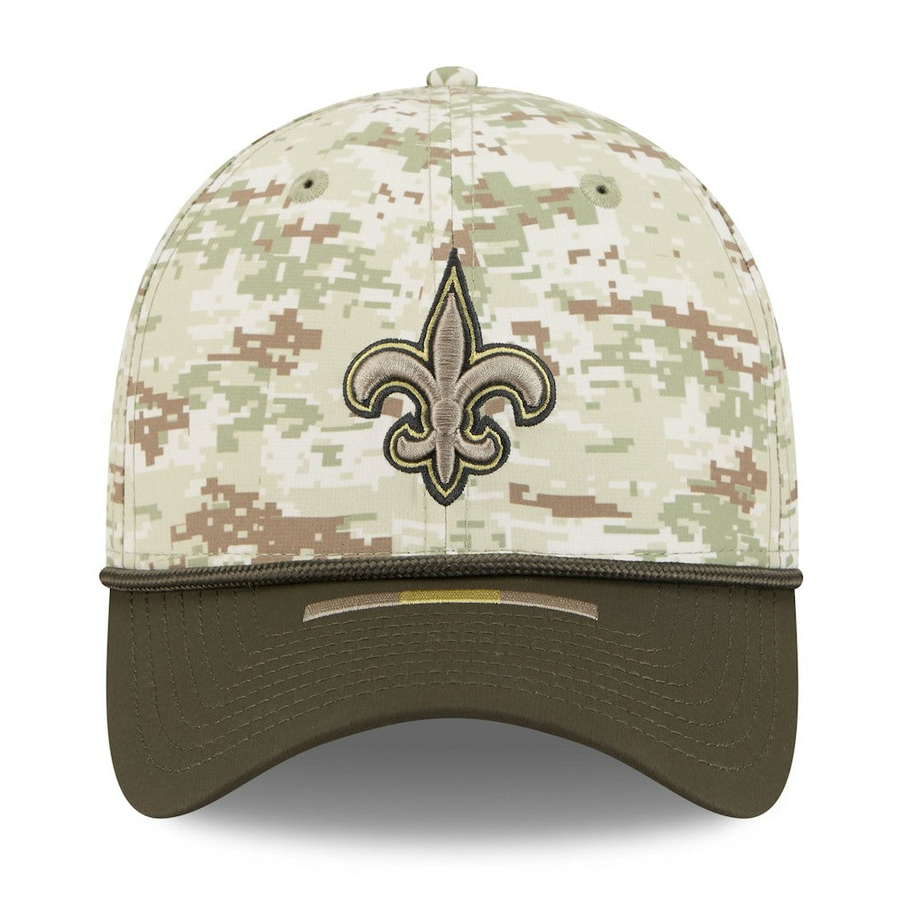 New Orleans Saints New Era 2025 Salute to Service 39THIRTY Flex Hat - Camo - NFL