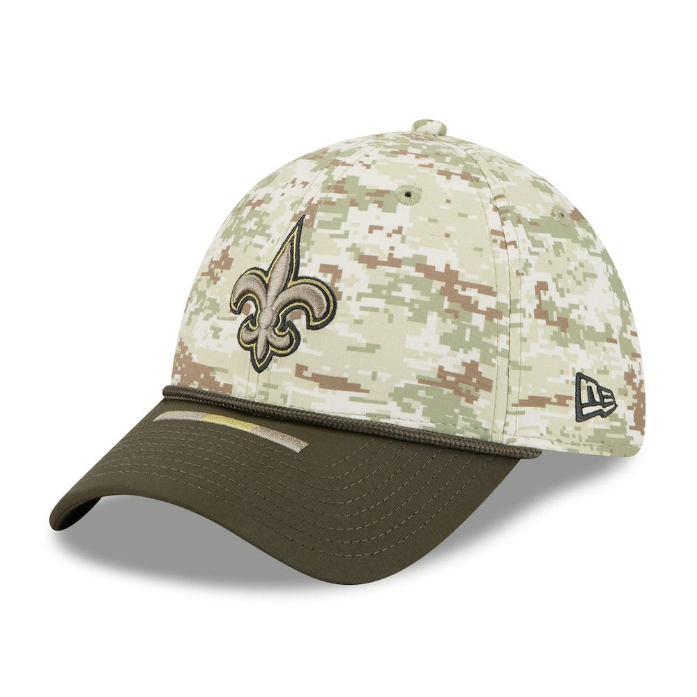New Orleans Saints New Era 2025 Salute to Service 39THIRTY Flex Hat - Camo - NFL