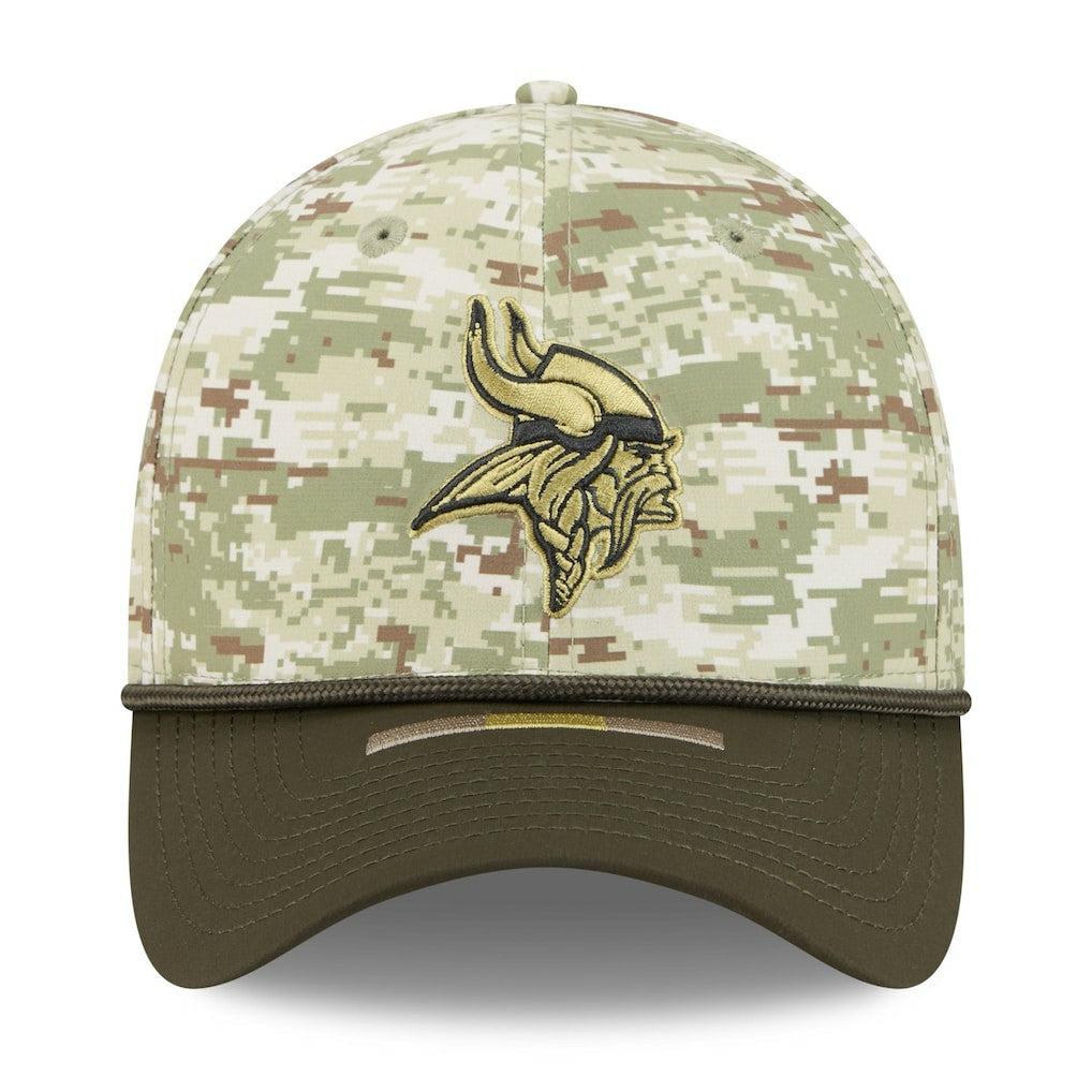 Minnesota Vikings New Era 2025 Salute to Service 39THIRTY Flex Hat - Camo - NFL