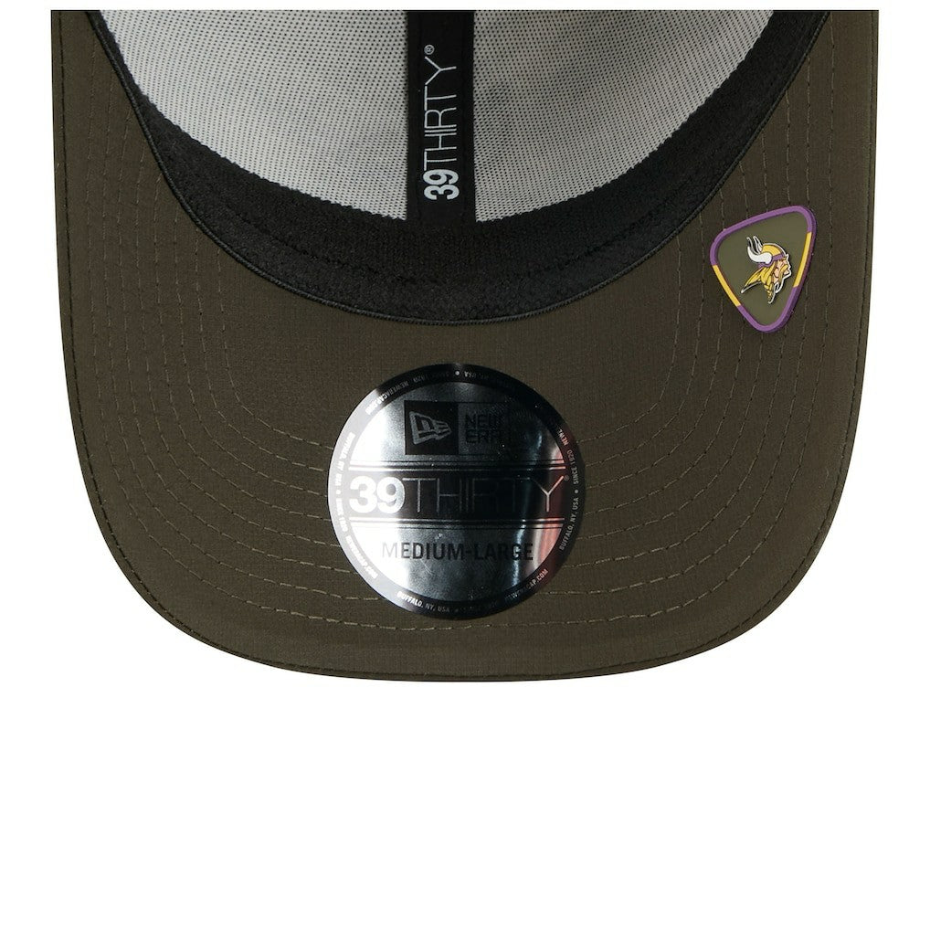 Minnesota Vikings New Era 2025 Salute to Service 39THIRTY Flex Hat - Camo - NFL