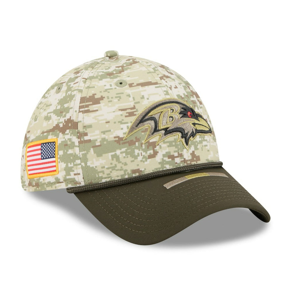 Baltimore Ravens New Era 2025 Salute to Service 39THIRTY Flex Hat - Camo - NFL