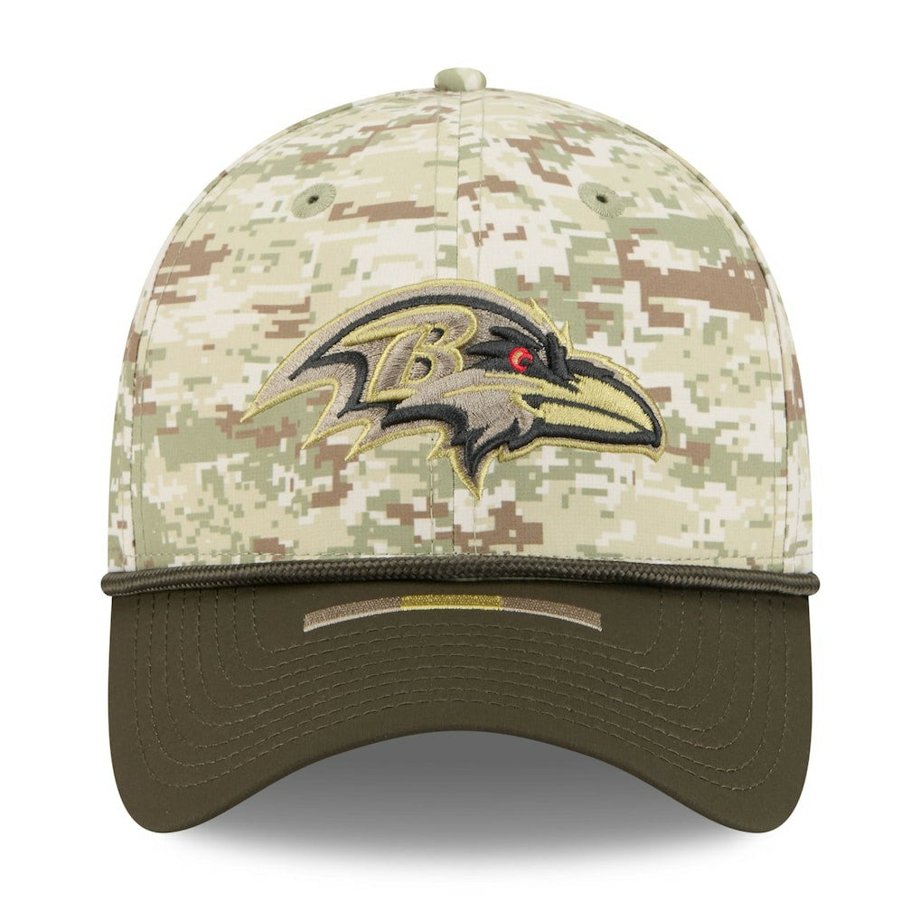 Baltimore Ravens New Era 2025 Salute to Service 39THIRTY Flex Hat - Camo - NFL