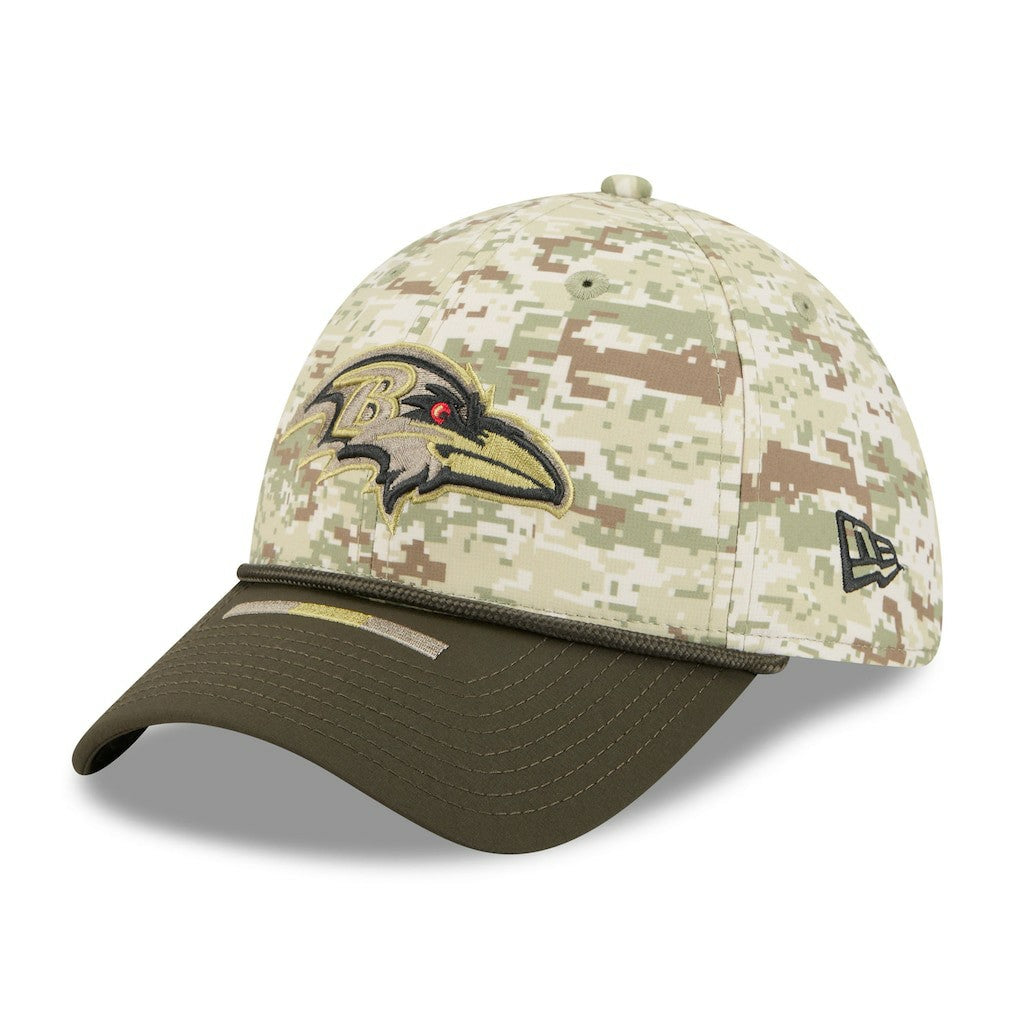 Baltimore Ravens New Era 2025 Salute to Service 39THIRTY Flex Hat - Camo - NFL