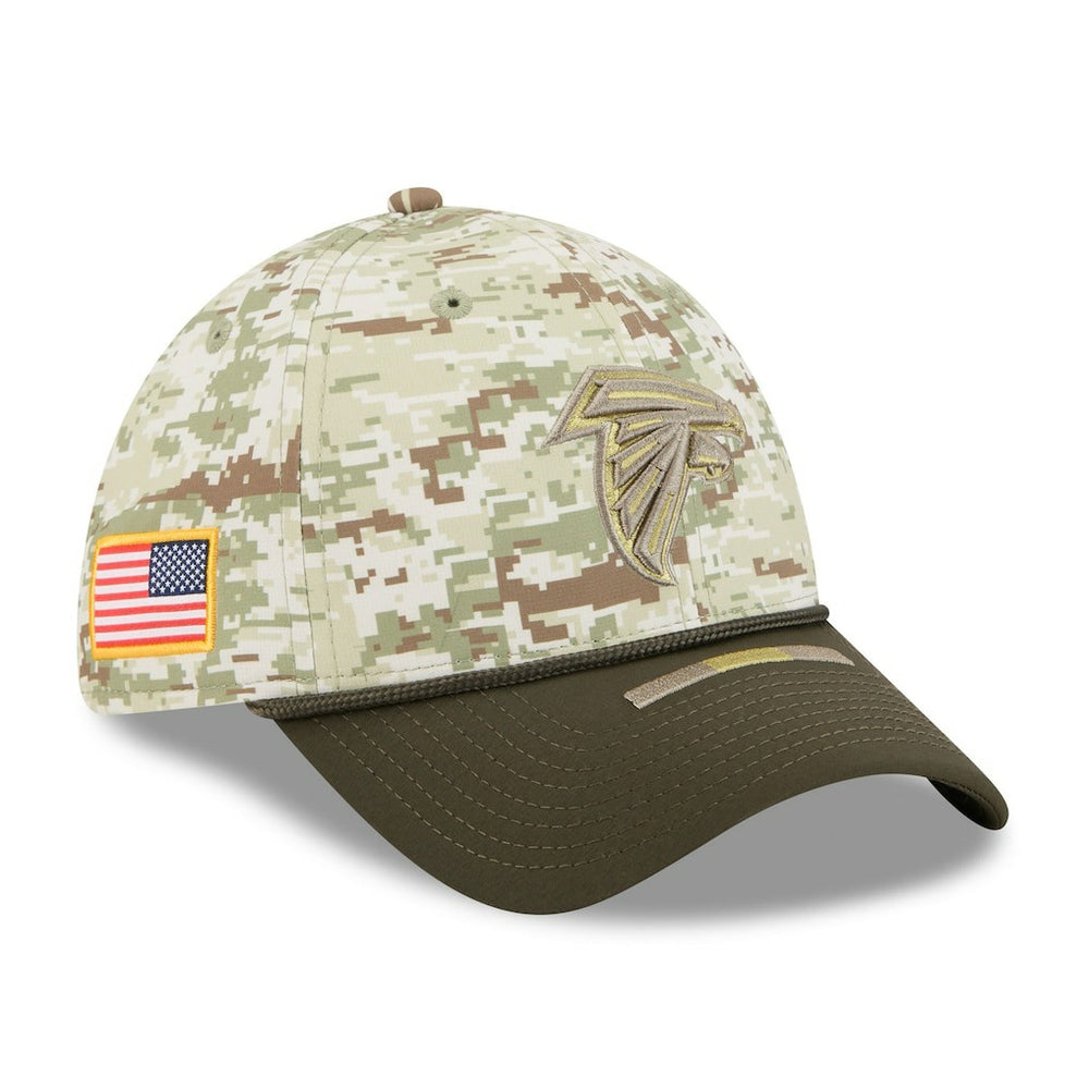 Atlanta Falcons New Era 2025 Salute to Service 39THIRTY Flex Hat - Camo - NFL