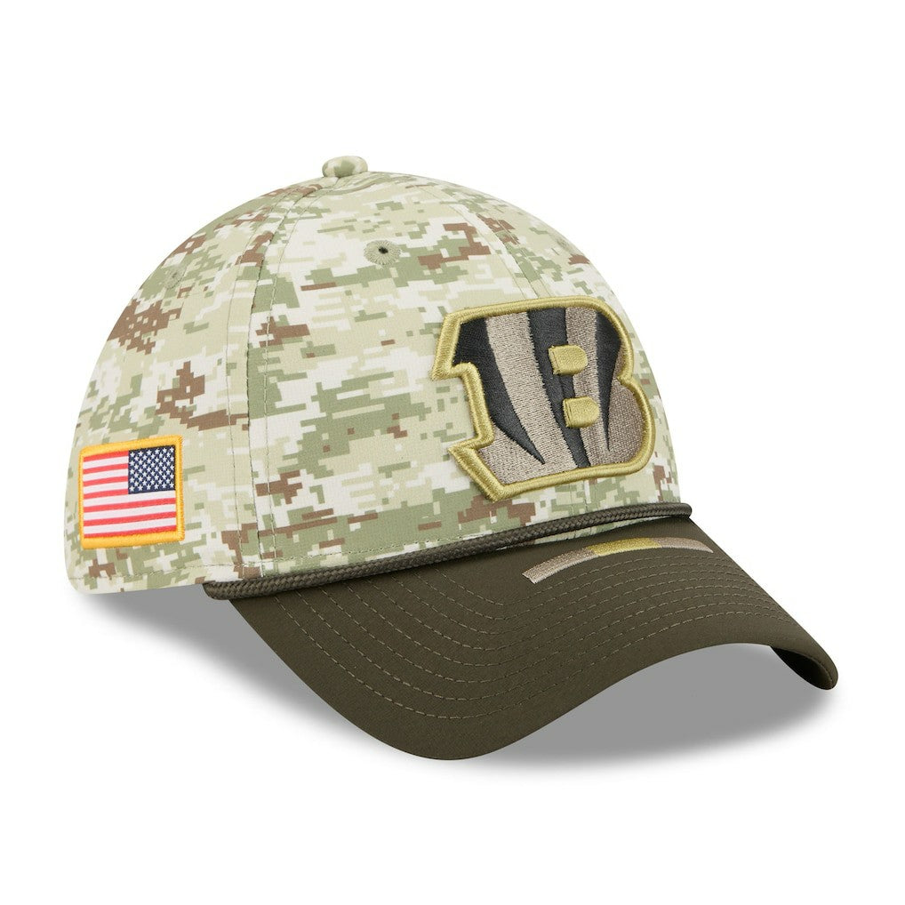 Cincinnati Bengals New Era 2025 Salute to Service 39THIRTY Flex Hat - Camo - NFL
