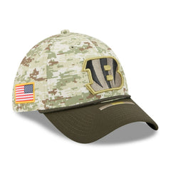 Cincinnati Bengals New Era 2025 Salute to Service 39THIRTY Flex Hat - Camo - NFL