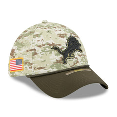 Detroit Lions New Era 2025 Salute to Service 39THIRTY Flex Hat - Camo - NFL