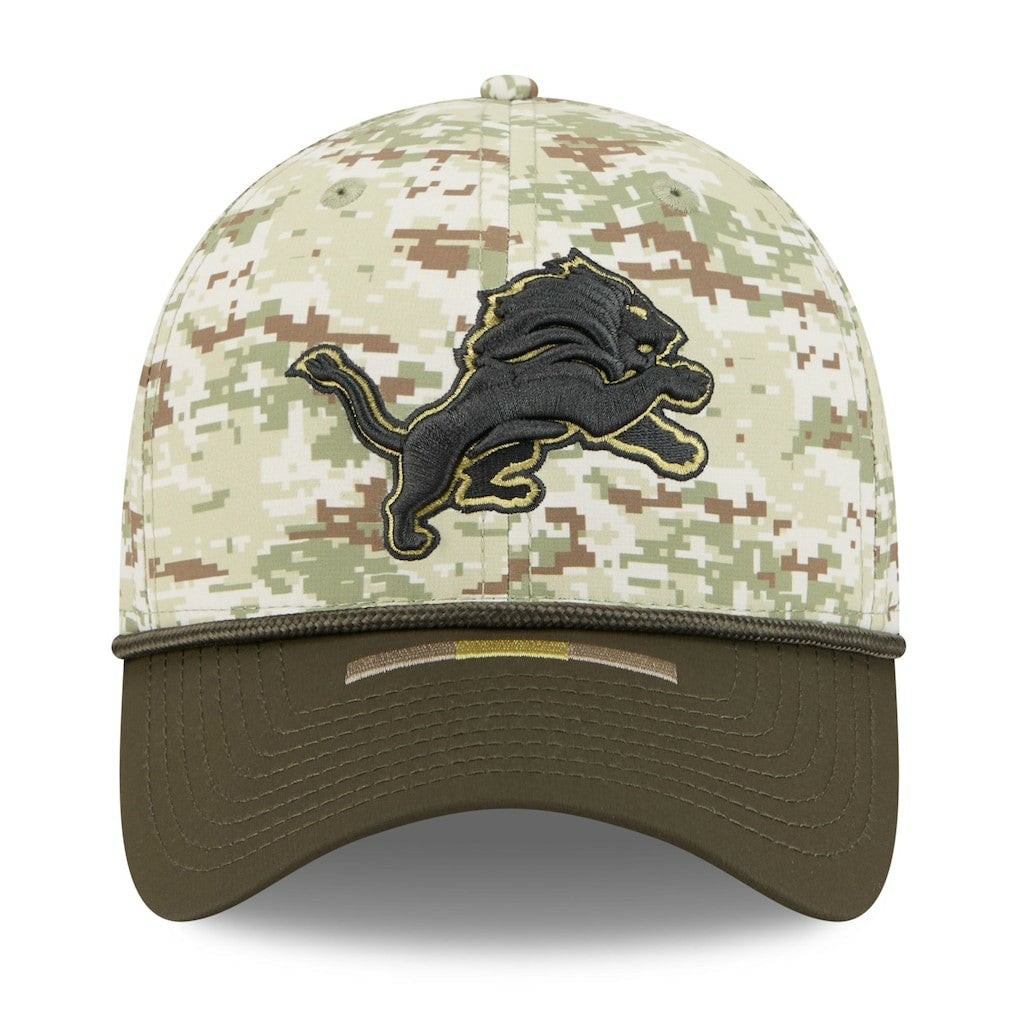 Detroit Lions New Era 2025 Salute to Service 39THIRTY Flex Hat - Camo - NFL