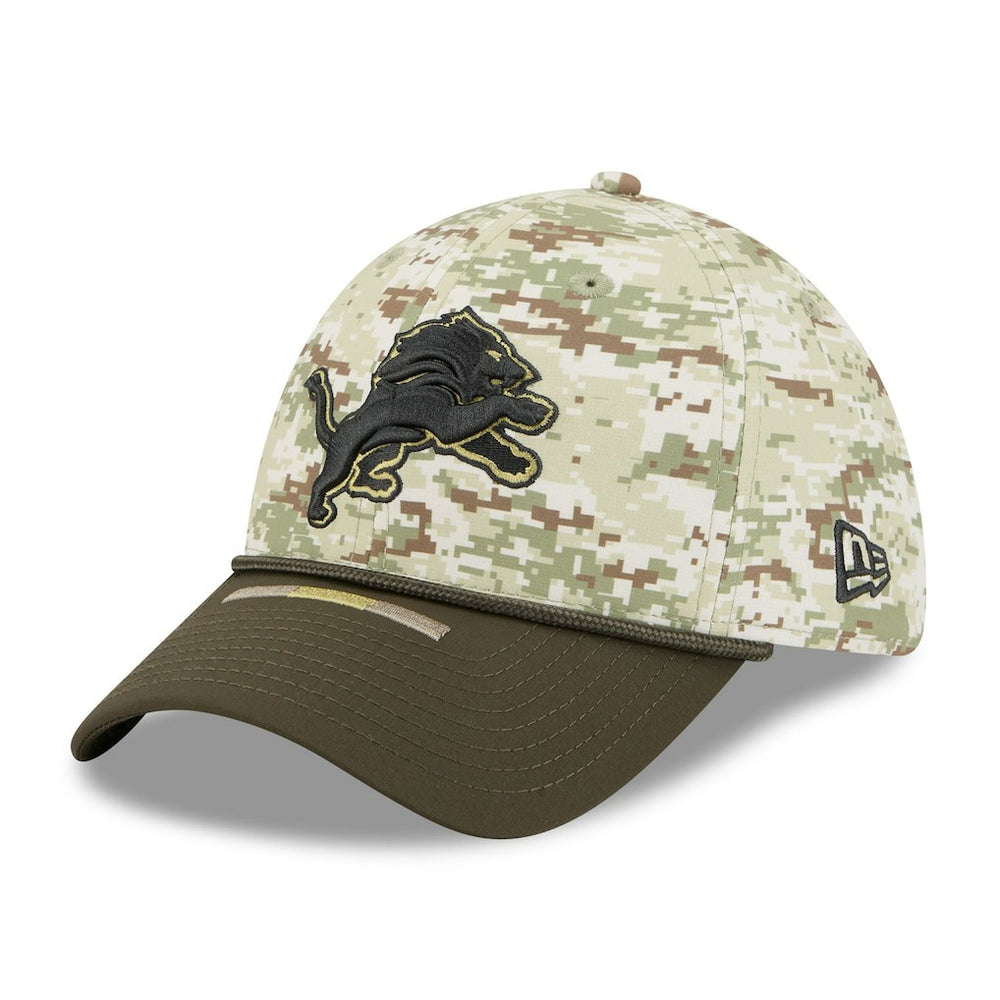 Detroit Lions New Era 2025 Salute to Service 39THIRTY Flex Hat - Camo - NFL