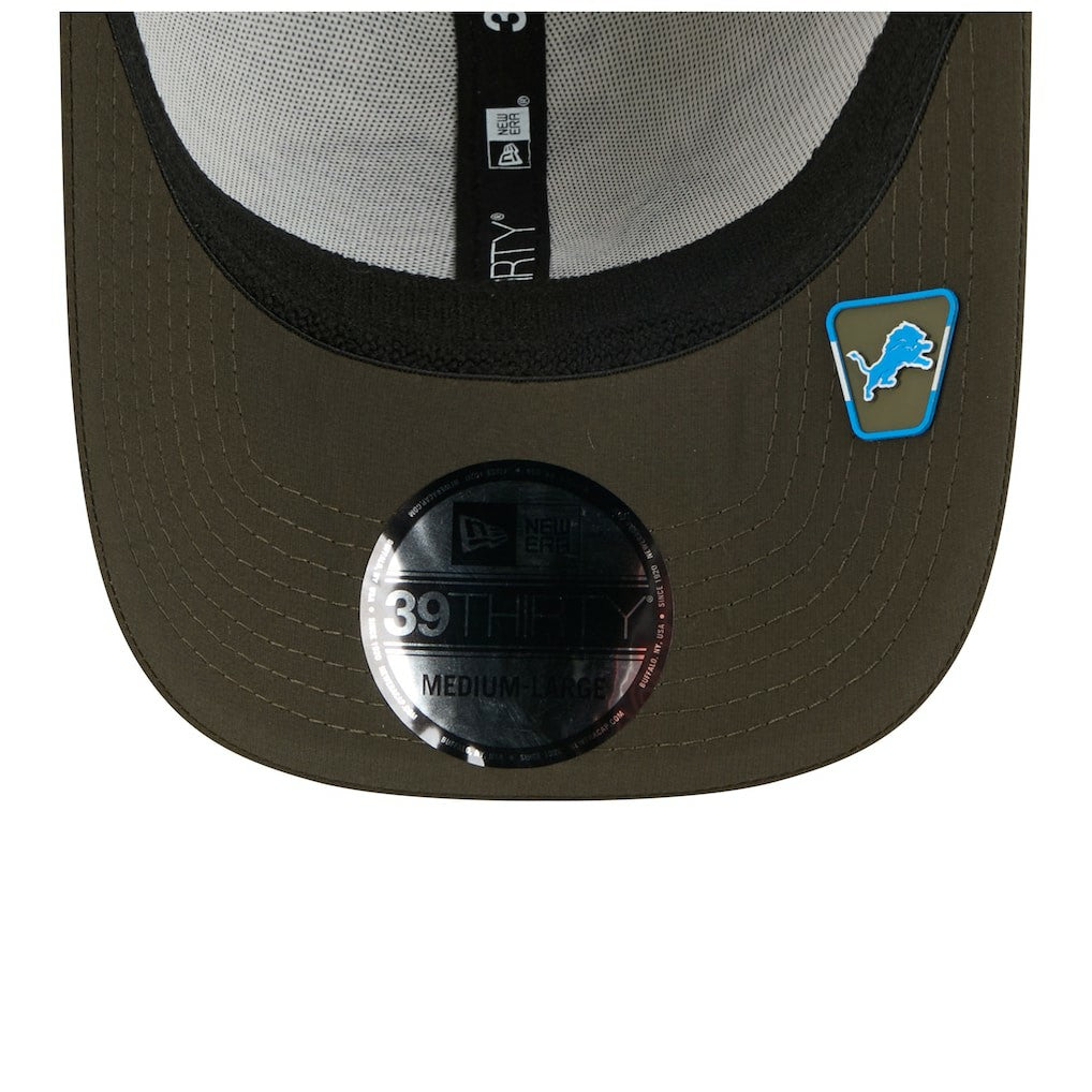 Detroit Lions New Era 2025 Salute to Service 39THIRTY Flex Hat - Camo - NFL