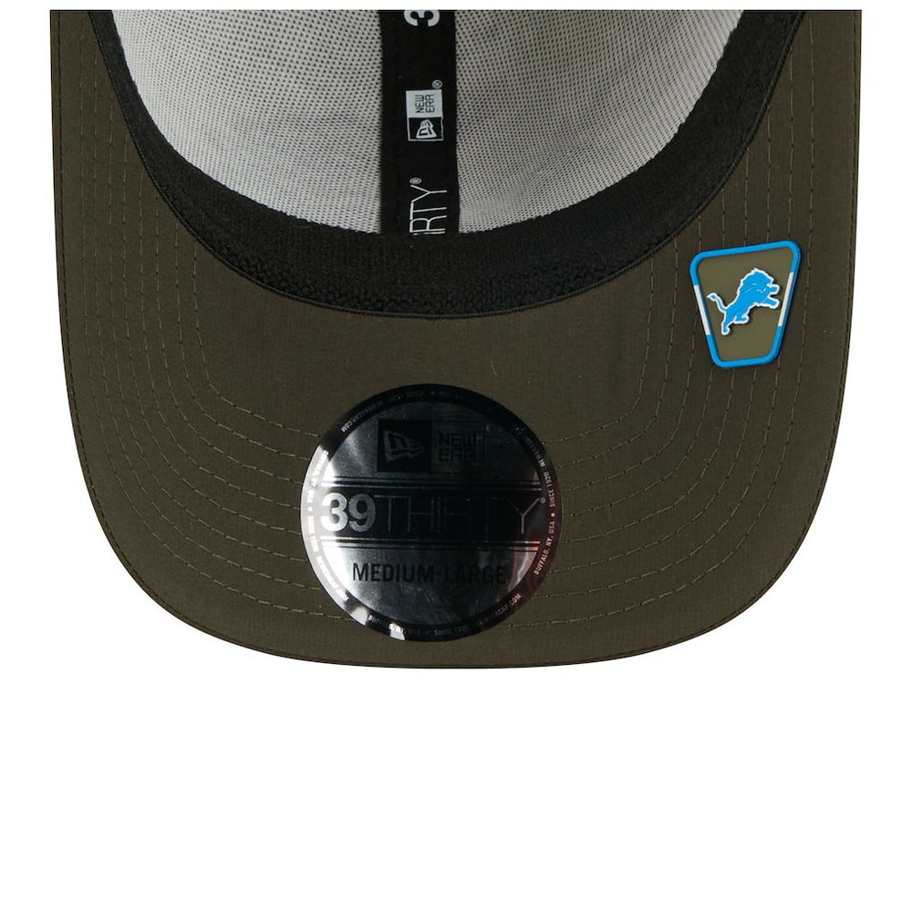 Detroit Lions New Era 2025 Salute to Service 39THIRTY Flex Hat - Camo - NFL