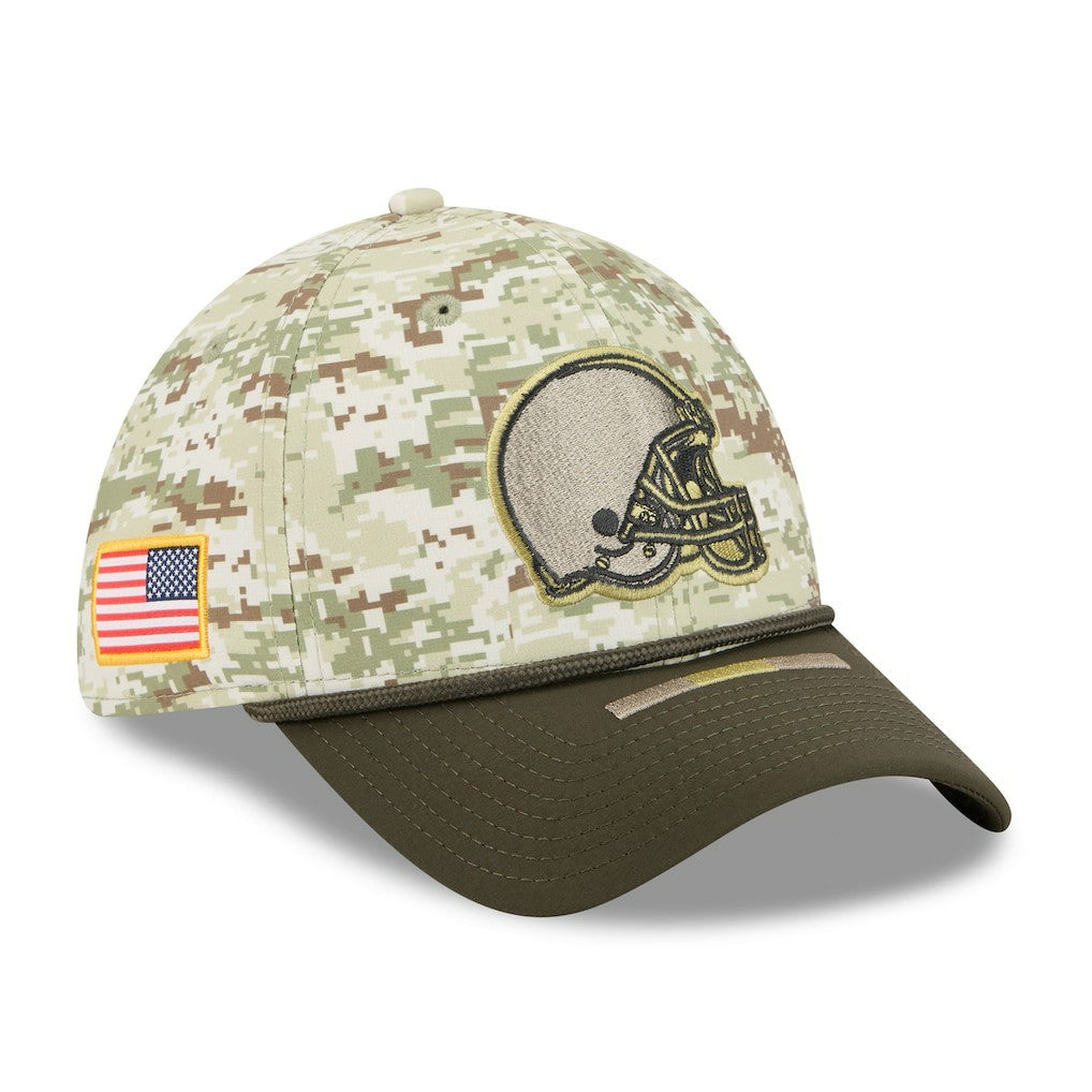 Cleveland Browns New Era 2025 Salute to Service 39THIRTY Flex Hat - Camo - NFL