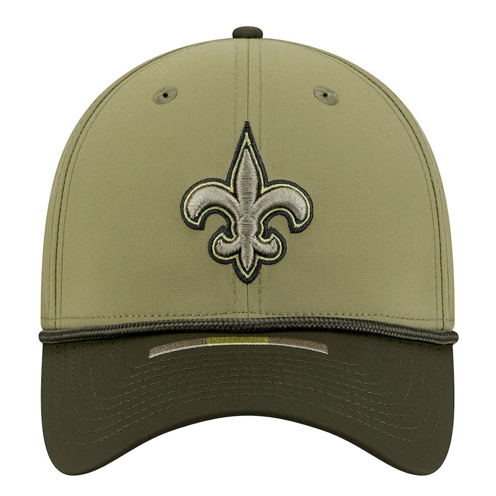 New Orleans Saints New Era 2025 Salute to Service 39THIRTY Flex Hat - Green - NFL