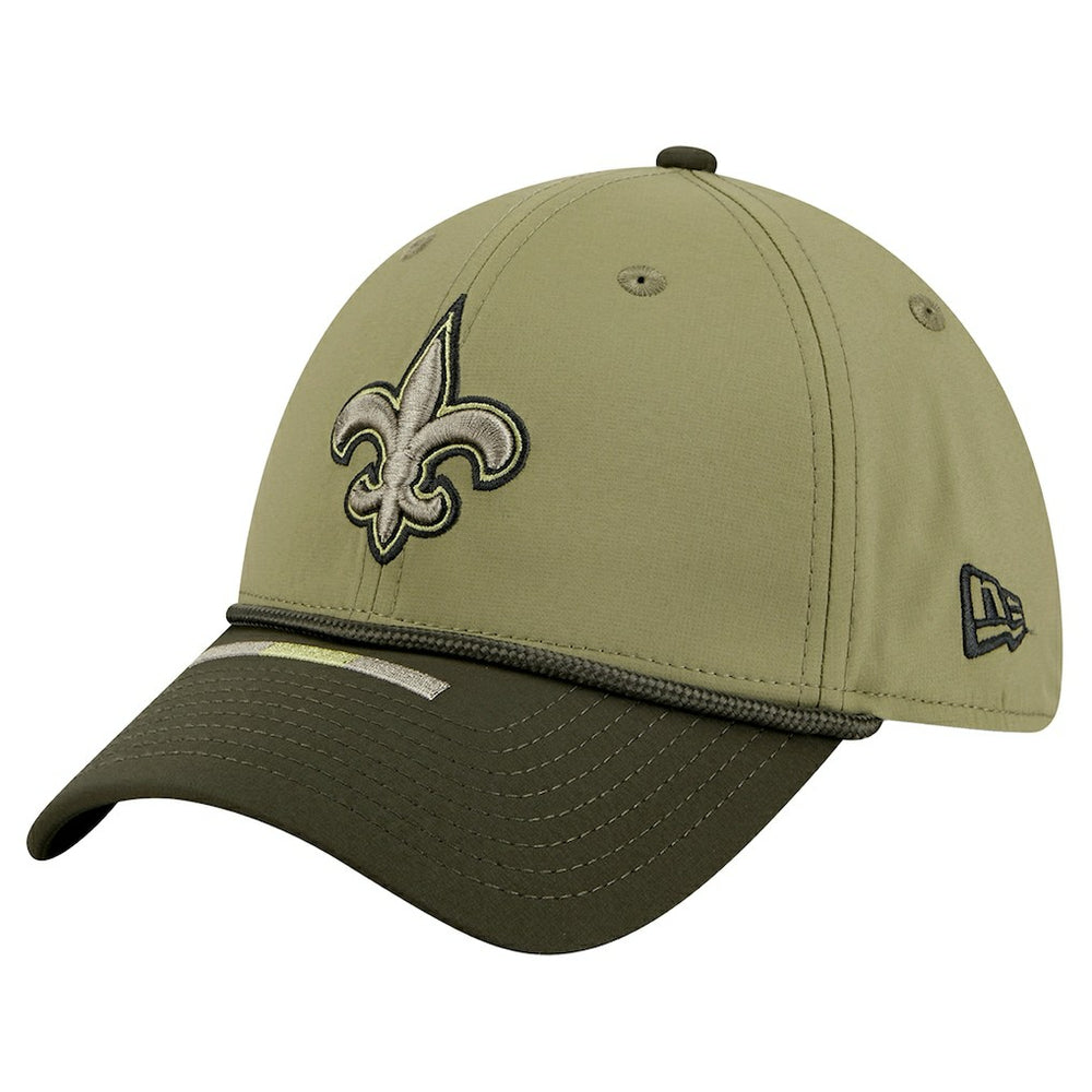New Orleans Saints New Era 2025 Salute to Service 39THIRTY Flex Hat - Green - NFL