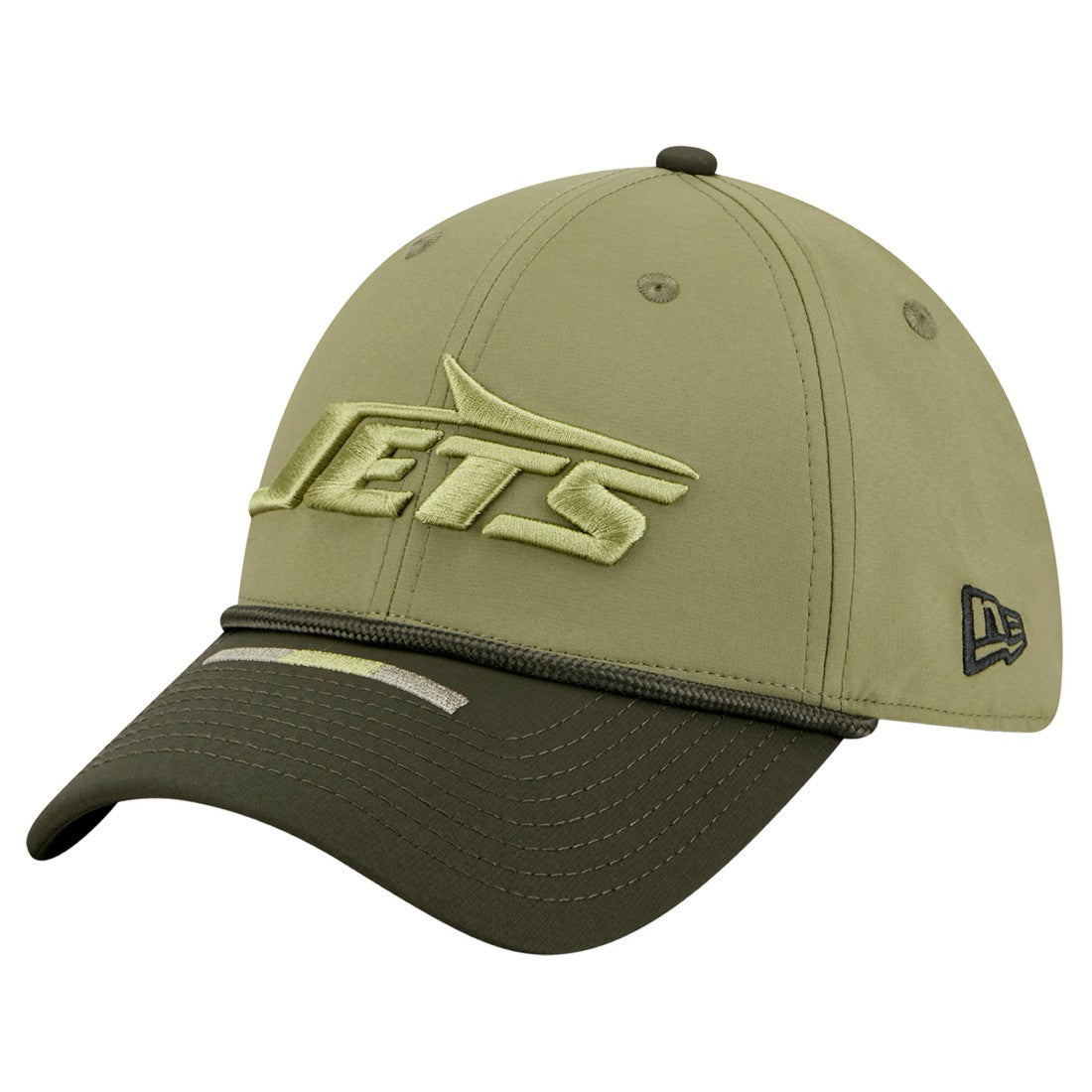 New York Jets New Era 2025 Salute to Service 39THIRTY Flex Hat - Green - NFL