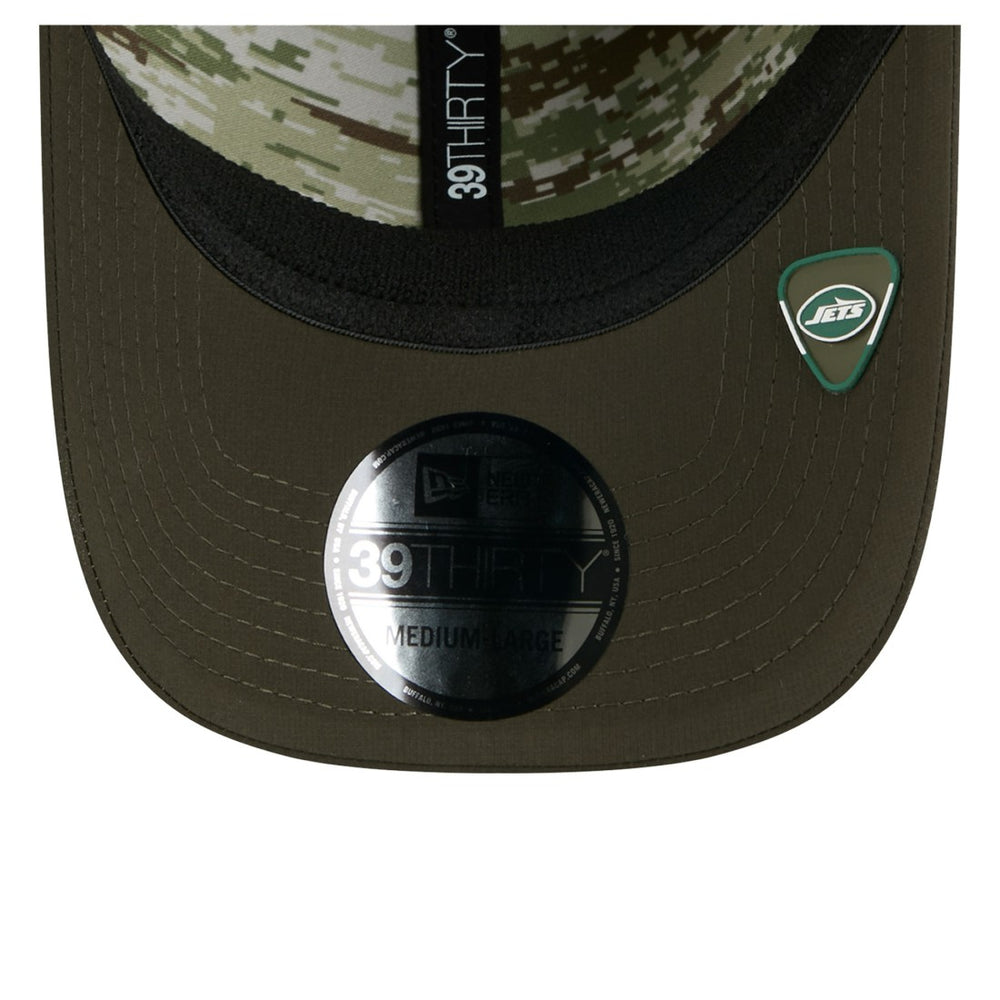 New York Jets New Era 2025 Salute to Service 39THIRTY Flex Hat - Green - NFL